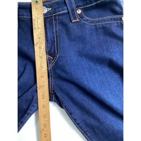 True Religion Women's Jennie Mid-Rise Curvy Skinny Jeans dark wash size 32 - Picture 6 of 7